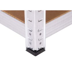 Estantería Metálica CATTERHOUSE Max Pro 120x40x180 cm - Almacenaje Industrial de Acero Galvanizado y MDF con 5 Baldas Ajustables, Soporta hasta 875 kg, Ideal para Garaje, Taller o Almacén