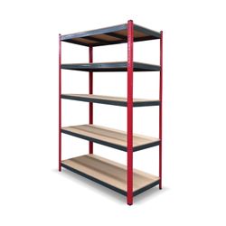 Estantería Metálica CATTERHOUSE Rack Cargo Advance 120, 120x60x180 cm, de Acero Galvanizado y MDF con Baldas Ajustables en Altura