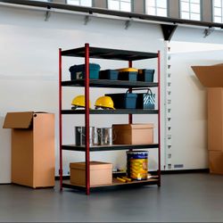 Estantería Metálica CATTERHOUSE Rack Cargo Advance 120, 120x60x180 cm, de Acero Galvanizado y MDF con Baldas Ajustables en Altura
