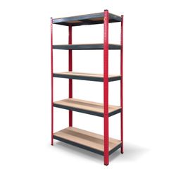 Estantería Metálica CATTERHOUSE Rack Cargo Advance 90, 90x40x180 cm, de Acero Galvanizado y MDF con Baldas Ajustables en Altura – Almacenamiento Industrial y Doméstico Resistente