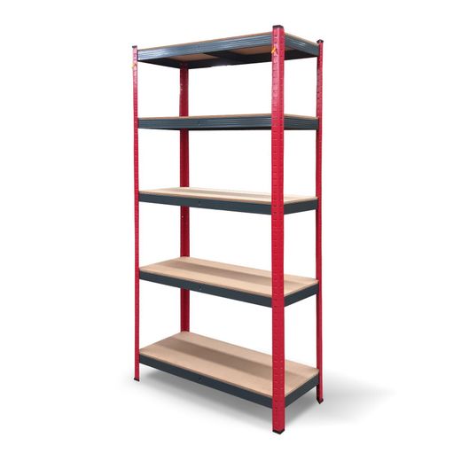Estantería Metálica CATTERHOUSE Rack Cargo Advance 90, 90x40x180 cm, de Acero Galvanizado y MDF con Baldas Ajustables en Altura – Almacenamiento Industrial y Doméstico Resistente
