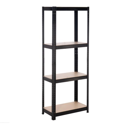 Estantería Metálica en Kit CATTERHOUSE Hans Plus 60x30x148 cm - Almacenaje Negro con 4 Baldas Ajustables, Soporta hasta 240 kg
