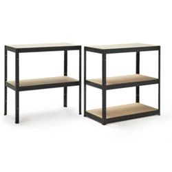 Estantería Metálica en Kit CATTERHOUSE Hans Plus 70x40x180 cm - Estantería de Almacenaje Negra con 5 Baldas Ajustables, Soporta hasta 875 kg, Ideal para Garaje, Taller o Almacén