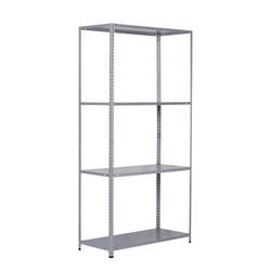 Estantería Metálica Galvanizada CATTERHOUSE Nils Solid 137, 70x30x137 cm – Almacenaje Industrial con 4 Baldas de Acero, Soporta hasta 200 kg, Resistente y Duradera