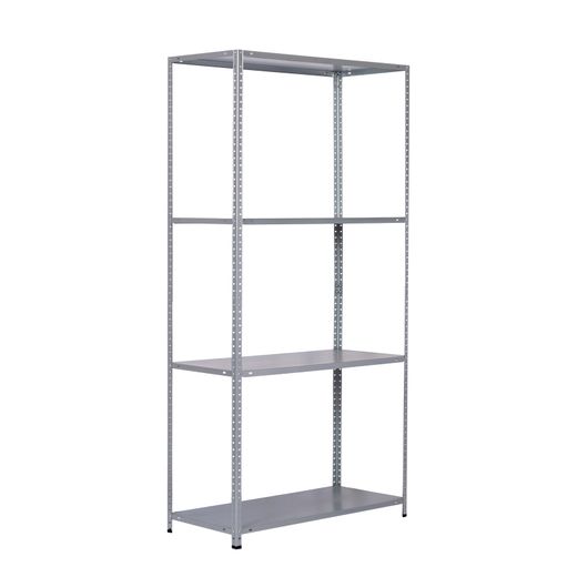 Estantería Metálica Galvanizada CATTERHOUSE Nils Solid 137, 70x30x137 cm – Almacenaje Industrial con 4 Baldas de Acero, Soporta hasta 200 kg, Resistente y Duradera