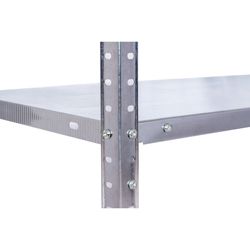 Estantería Metálica Galvanizada CATTERHOUSE Nils Solid 137, 70x30x137 cm – Almacenaje Industrial con 4 Baldas de Acero, Soporta hasta 200 kg, Resistente y Duradera