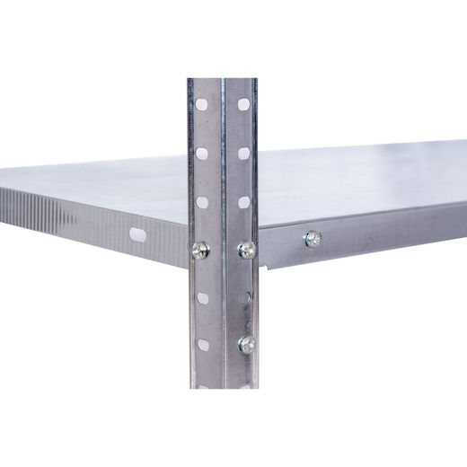 Estantería Metálica Galvanizada CATTERHOUSE Nils Solid 137, 70x30x137 cm – Almacenaje Industrial con 4 Baldas de Acero, Soporta hasta 200 kg, Resistente y Duradera