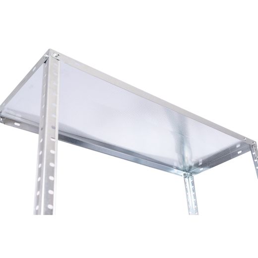 Estantería Metálica Galvanizada CATTERHOUSE Nils Solid 137, 70x30x137 cm – Almacenaje Industrial con 4 Baldas de Acero, Soporta hasta 200 kg, Resistente y Duradera