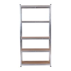 Estantería Metálica Galvanizada en Kit Catter House Max Pro 90x40x180 cm - Estantería de Almacenaje con 5 Baldas Ajustables, Soporta hasta 875 kg, Ideal para Garaje, Taller o Almacén