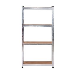 Estantería Metálica Galvanizada en Kit CATTERHOUSE Max Pro 60x30x148 cm - Almacenaje con 4 Baldas Ajustables, Soporta hasta 240 kg, Ideal para Garaje, Taller o Almacén