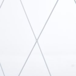 Estante pieghevole, 71,5 x 36 x 122,5 cm, in acciaio bianco | Collezione Kim