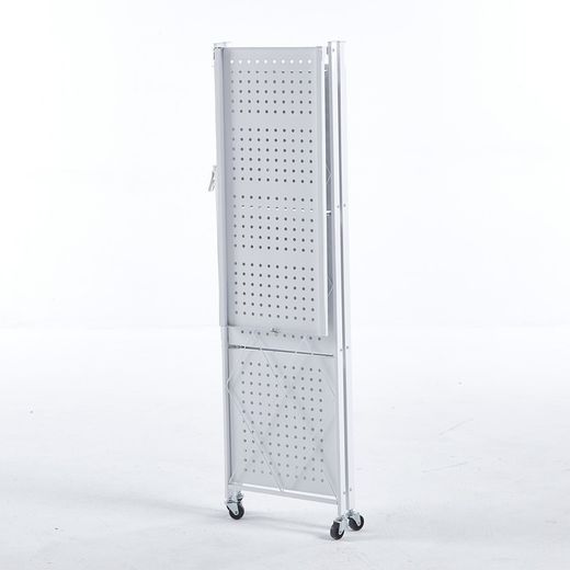 Estante pieghevole, 71,5 x 36 x 122,5 cm, in acciaio bianco | Collezione Kim