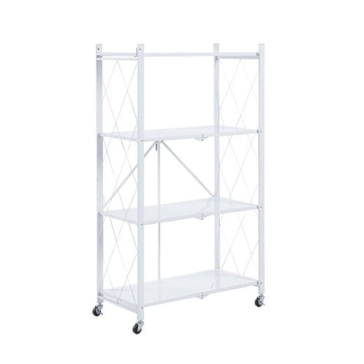 Prateleira dobrável, 71,5 x 36 x 122,5 cm, de aço branco | Coleção Kim