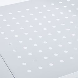 Carrello pieghevole, 71,5 x 36 x 84 cm, in acciaio bianco | Collezione Kim