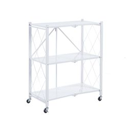 Prateleira dobrável, 71,5 x 36 x 84 cm, de aço branco | Coleção Kim