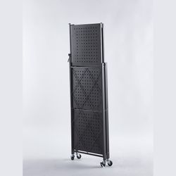 Estante pieghevole, 71,5 x 36 x 84 cm, in acciaio nero | Collezione Kim