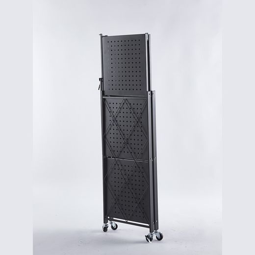 Estante pieghevole, 71,5 x 36 x 84 cm, in acciaio nero | Collezione Kim