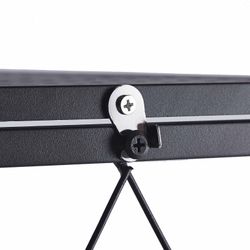 Prateleira dobrável, 71,5 x 36 x 84 cm, de aço preto | Coleção Kim
