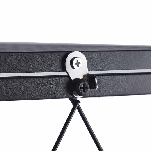 Prateleira dobrável, 71,5 x 36 x 84 cm, de aço preto | Coleção Kim