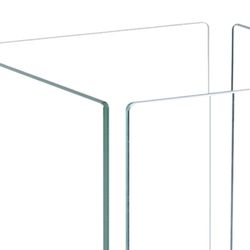 Stufa a bioetanolo, 25 x 25 x 65 cm, in acciaio e vetro color argento | Collezione Kilimanjaro