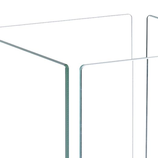 Stufa a bioetanolo, 25 x 25 x 65 cm, in acciaio e vetro color argento | Collezione Kilimanjaro