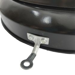 Stufa a gas esterna 13 Kw per 25 m², 81 x 81 x 221 cm, in metallo grigio | Collezione Inox