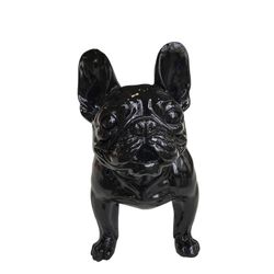 Figura Boston Terrier Osha, 52 x 25 x 41 cm, negro