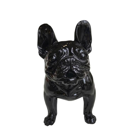 Figura Boston Terrier Osha, 52 x 25 x 41 cm, negro
