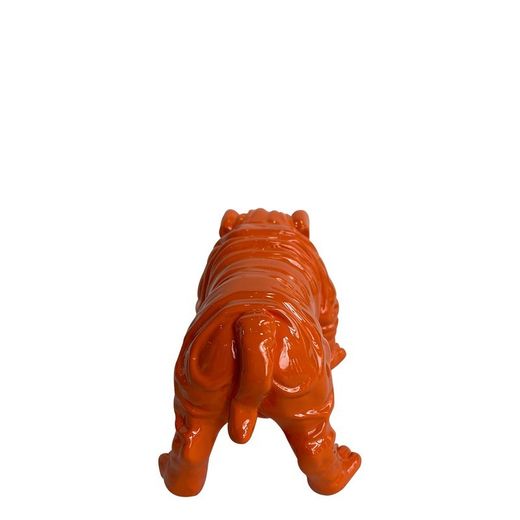 Figura Bulldog Troy, 23 x 14 x 11 cm, naranja