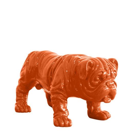 Figura Bulldog Troy, 23 x 14 x 11 cm, naranja