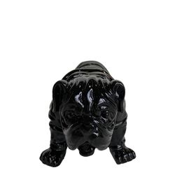 Figura Bulldog Troy, 23 x 14 x 11 cm, negro