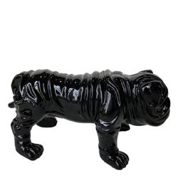 Figura Bulldog Troy, 23 x 14 x 11 cm, negro