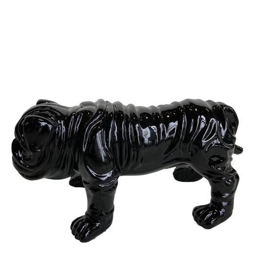 Figura Bulldog Troy, 23 x 14 x 11 cm, negro