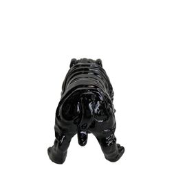 Figura Bulldog Troy, 23 x 14 x 11 cm, negro
