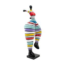 Figura decorativa de silueta de mujer, 55 x 34 x 138 cm, en poliresina multicolor |  Colección Georgia