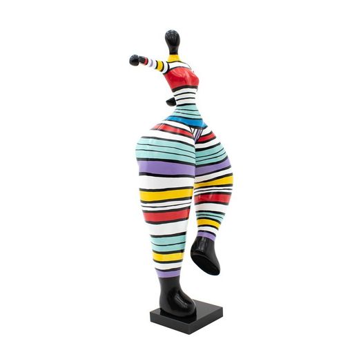 Figura decorativa de silueta de mujer, 55 x 34 x 138 cm, en poliresina multicolor |  Colección Georgia