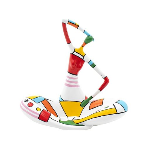 Statua decorativa femminile Feng Shui M, 53 x 26 x 53 cm, in poliresina multicolore | Collezione Fiona