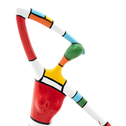 Statua decorativa femminile Feng Shui M, 53 x 26 x 53 cm, in poliresina multicolore | Collezione Fiona