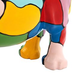 Figura decorativa Rinoceronte L, 104 x 26 x 47 cm, en poliresina multicolor