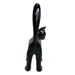 Statue de chat Bastis, 22 x 12 x 31 cm, noir