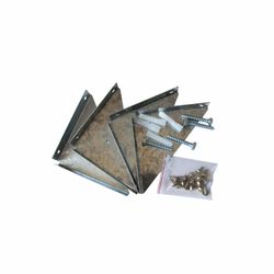 Fijación para Suelo Sistema Casetas Gardiun 12x12x3 cm - 4 Unidades con Tornillería Incluida