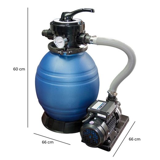 Sandfilter Monobloc 600 mit Pumpe 1,4 PS für Aufstellpools