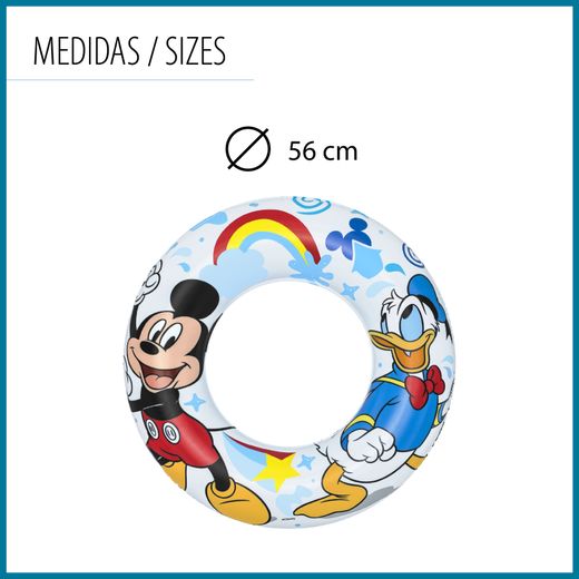 Flotteur Gonflable Bestway Mickey Mouse 48 cm pour Enfants 3-6 Ans
