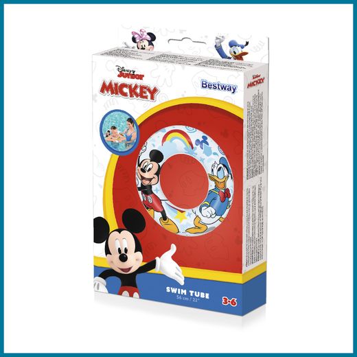 Flotteur Gonflable Bestway Mickey Mouse 48 cm pour Enfants 3-6 Ans