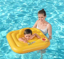 Flotteur Gonflable pour Bébé Bestway Swim Safe 72x24 cm Jaune avec Siège