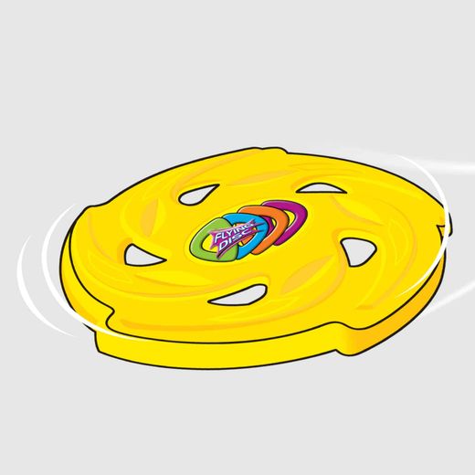 Frisbee para niños 24 cm, PVC resistente, juego al aire libre, +3 años