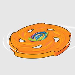 Frisbee para niños 24 cm, PVC resistente, juego al aire libre, +3 años