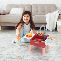 Lavandino per bambini, 45 x 26 x 39 cm, in polietilene multicolore | Collezione Basin of Wash