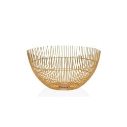 Frutero, 32 x 32 x 16 cm, de metal en dorado | Colección Gold