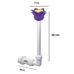 Brunnen für Pool Kokido Flor mit Wasserfall-Effekt und drehbarem Strahler